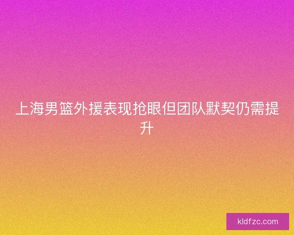 上海男篮外援表现抢眼但团队默契仍需提升 上海男篮外援表现抢眼但团队默契仍需提升